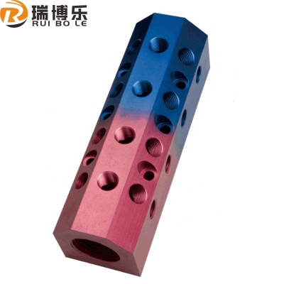 IIM Mold water collector manifolds red and blue